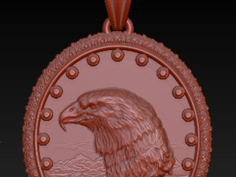 Luxury Mythic Gold Pendant Collection Handcrafted Vintage Religious Lion Warrior Medallions 3D Druckmodell