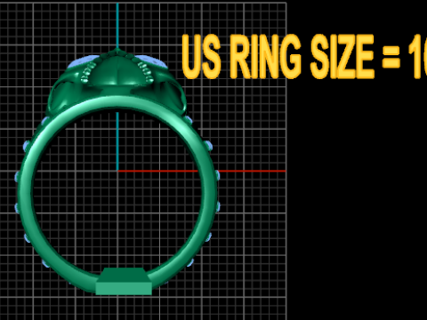 SKULL FACES RING 3D PRINTABLE MODEL Model Cetak 3D