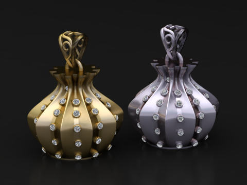 JEWERLLY BOX PENDANT 3D PRINTABLE MODEL 3D Принт Модель