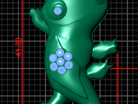 Diamond Lizard Pendant 3D PRINTABLE MODEL 3D Print Model