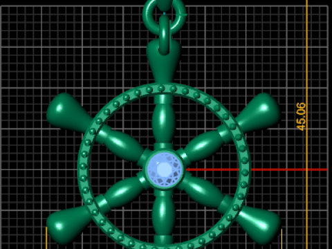 SHIP STARING PENDANT 3D PRINTABLE MODEL 3D Принт Модель