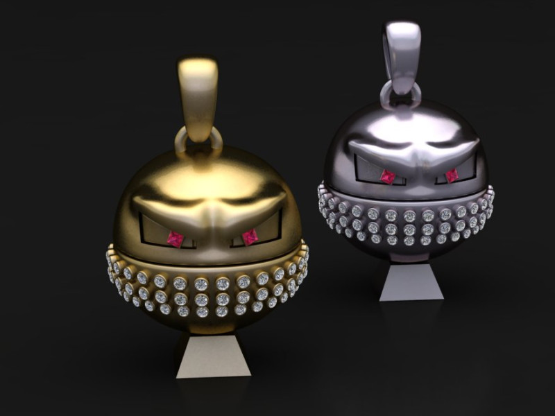 Colgante de esfera PENDANT 3D PRINTABLE MODEL 3D Druckmodell .c4d .max .obj .3ds .fbx .stl .blend 