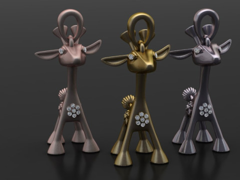 ZARAFA GOLD PENDANT 3d printable model 3D 프린트 모델