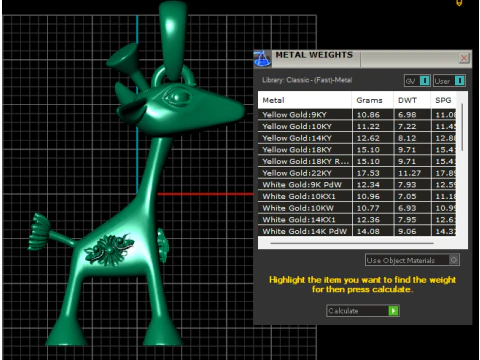 ZARAFA GOLD PENDANT 3d printable model 3D Print Model