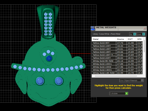 Cartoon Character with Helmet Golden Pendant 3D Printable Model 3D 프린트 모델