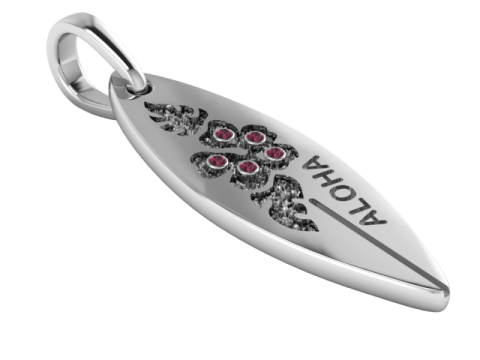 Aloha Pendant 3D Printable Jewelry Model 3D Принт Модель