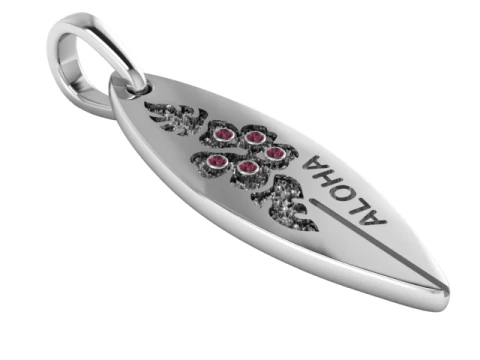 Aloha Pendant 3D Printable Jewelry Model 3D Print Model
