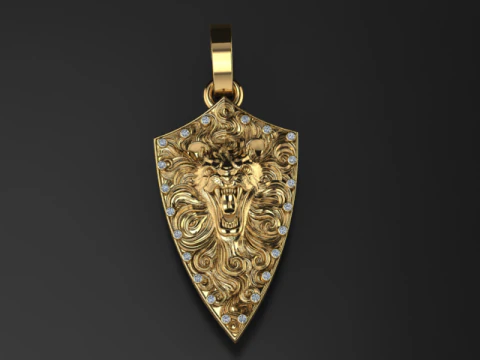 This Heart Shape Diamond Pendant 3D Print Model