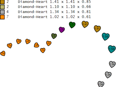 This Heart Shape Diamond Pendant 3D Print Model