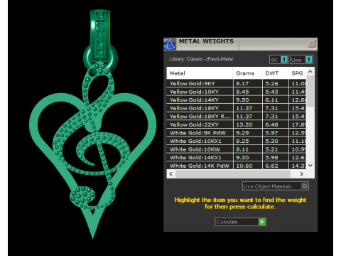This Heart Shape Diamond Pendant 3D Print Model