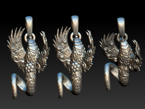 Floral pendant 3D printed jewelry Model do druku 3D