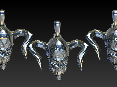 Mask PBR Low Poly 3D Druckmodell