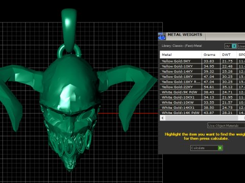 Mask PBR Low Poly 3D Druckmodell