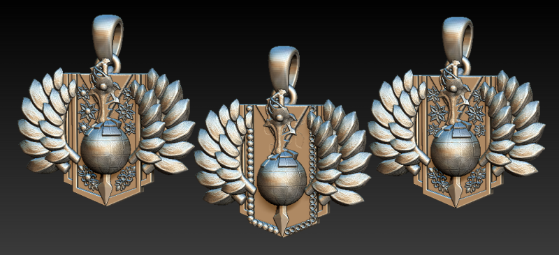 झुकाने वाली ढालें 3D प्रिंट मॉडल .c4d .max .obj .3ds .fbx .stl .blend