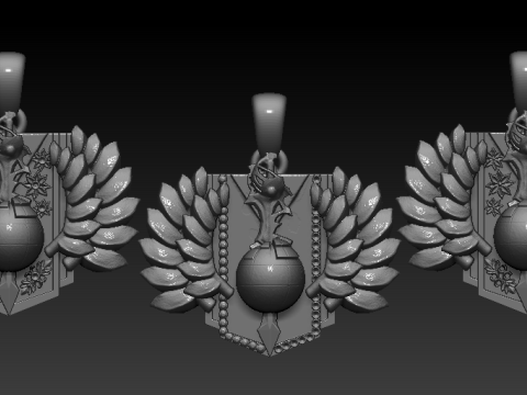 झुकाने वाली ढालें 3D प्रिंट मॉडल