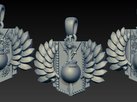 झुकाने वाली ढालें 3D प्रिंट मॉडल