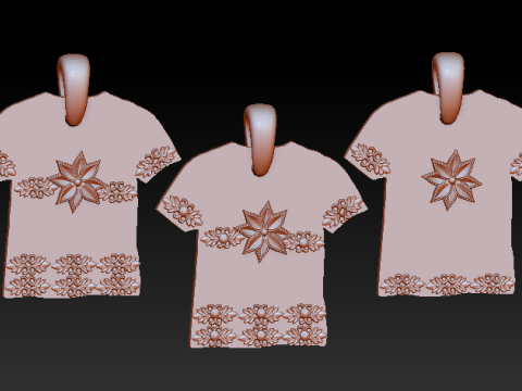 Floral pendant 3D printed jewelry 3D Print Model