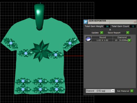 Floral pendant 3D printed jewelry 3D Print Model