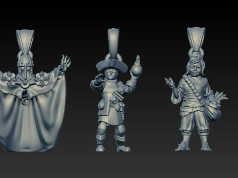Fantasy Warrior Pendant Collection 3D Print Model
