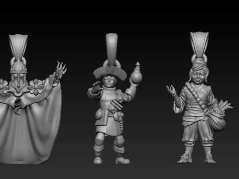 Fantasy Warrior Pendant Collection 3D Print Model