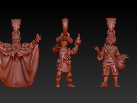 Fantasy Warrior Pendant Collection Modèles 3D en vedette
