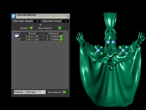 Fantasy Warrior Pendant Collection Modèles 3D en vedette