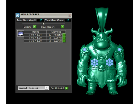 Fantasy Warrior Pendant Collection 3D Print Model
