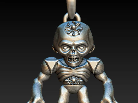 空想の生き物 フローラル ペンダント コレクション 3Dプリントモデル