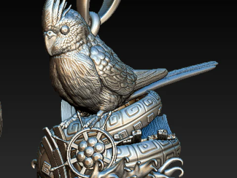 空想の生き物 フローラル ペンダント コレクション 3Dプリントモデル