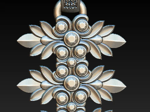 空想の生き物 フローラル ペンダント コレクション 3Dプリントモデル