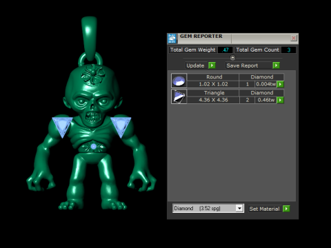 Fantasy Creature Floral Pendant Collection 3D Принт Модель