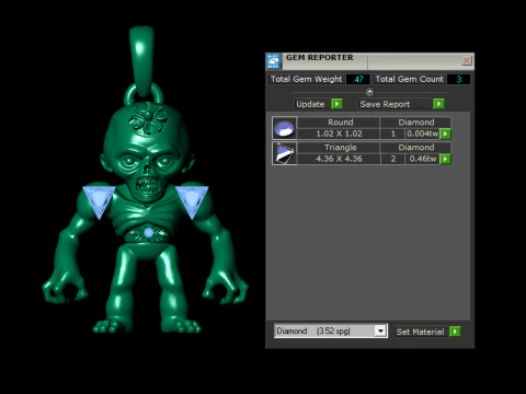 空想の生き物 フローラル ペンダント コレクション 3Dプリントモデル