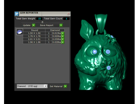 空想の生き物 フローラル ペンダント コレクション 3Dプリントモデル