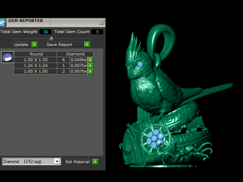 Fantasy Creature Floral Pendant Collection 3D Принт Модель