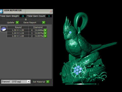 空想の生き物 フローラル ペンダント コレクション 3Dプリントモデル