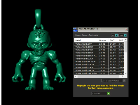 空想の生き物 フローラル ペンダント コレクション 3Dプリントモデル