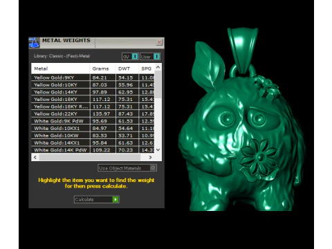 空想の生き物 フローラル ペンダント コレクション 3Dプリントモデル