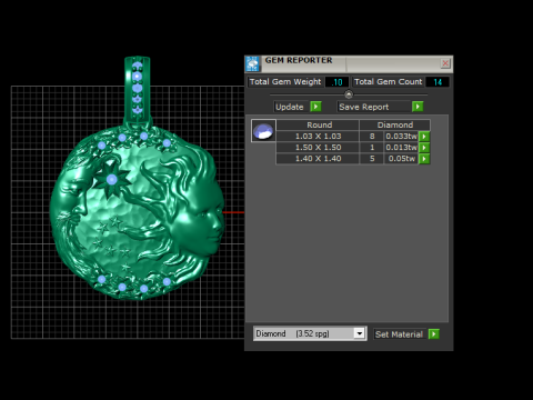 Set of 5 Artistic 3D Printable Pendants Model do druku 3D