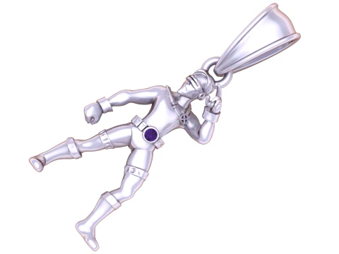 ROBBOT MEN PENDANT 3d printable model 3D Print Model