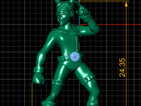ROBBOT MEN PENDANT 3d printable model 3D Print Model