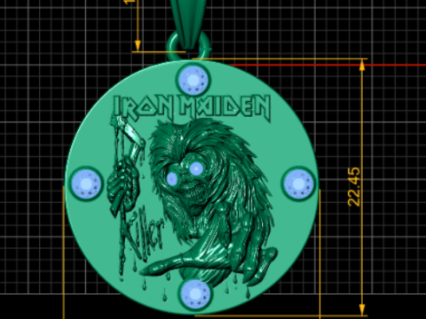 КРУГЛА ЗОЛОТА ПІДВІСКА 3d модель для друку 3D Принт Модель