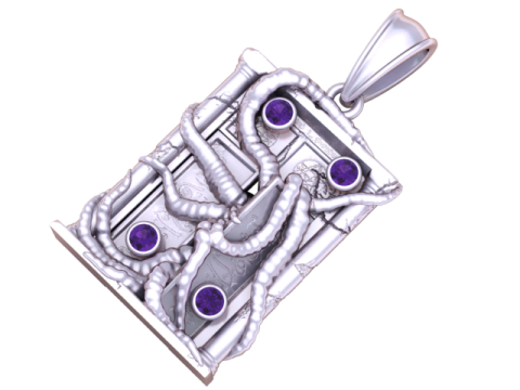 Tarot Locket Necklace 3d printable model 3D Print Model