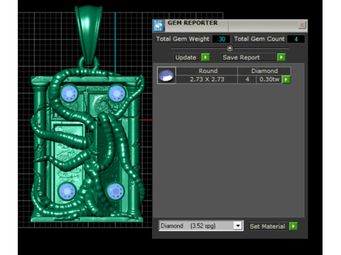 Collier m&eacute;daillon de tarot Mod&egrave;le imprimable en 3D Modèles 3D en vedette