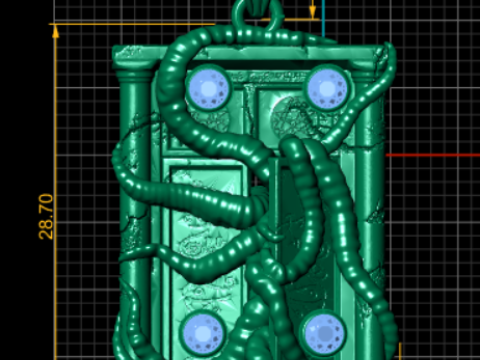 Tarot Locket Necklace 3d printable model 3D Print Model