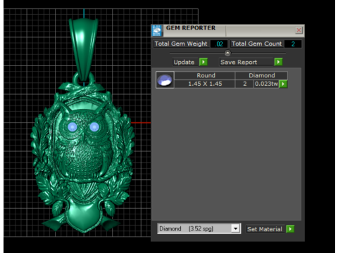 Owl pendant 3d printable model Modello di stampa 3D