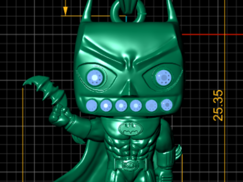 BATMEN PENDANT 3d printable model 3D Принт Модель
