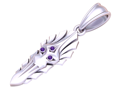 Liontin kepala naga model cetak 3d Model Cetak 3D