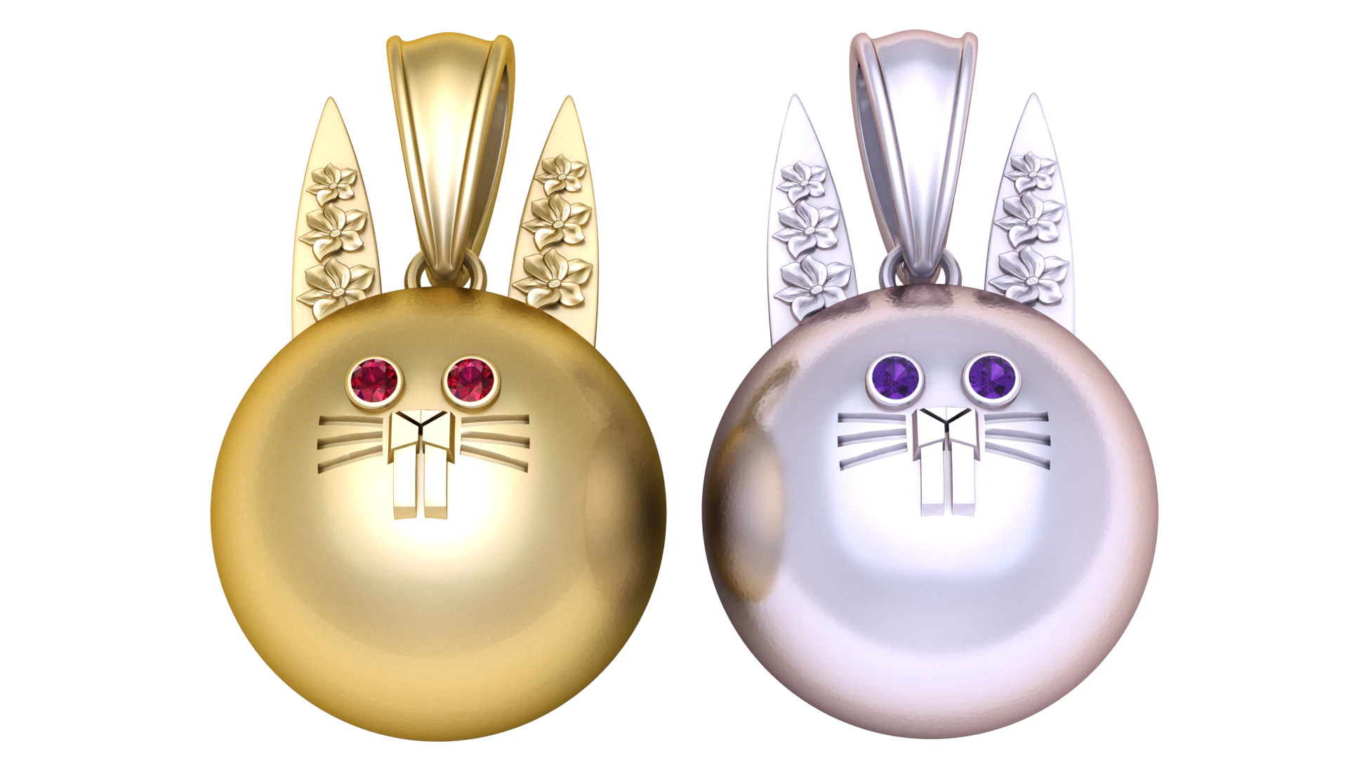 CAT FACES PENDANT 3D PRINTABLE MODEL 3D Print Model .c4d .max .obj .3ds .fbx .stl .blend 