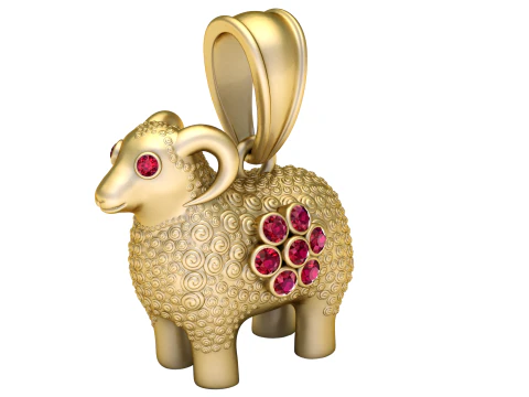 BAIL GOLD PENDANT 3d printable model 3D Print Model