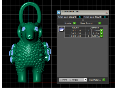 BAIL GOUDEN HANGER 3D-afdrukbaar model 3D printmodel